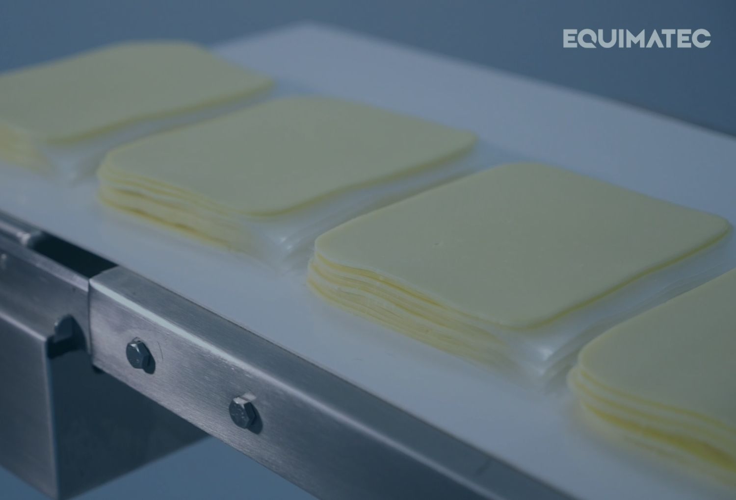 Fatiadora industrial Equimatec para processamento de alimentos